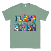 Sage I love someone with Autism Classic Tee - NancyCooperArtShop