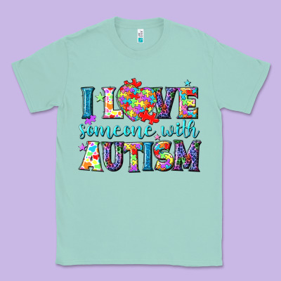 I Love Someone With Autism Classic Tee Designed By Nancycooperartshop