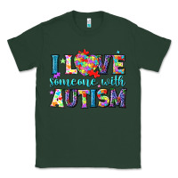 Sports Green I love someone with Autism Classic Tee - NancyCooperArtShop