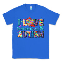 True Royal I love someone with Autism Classic Tee - NancyCooperArtShop
