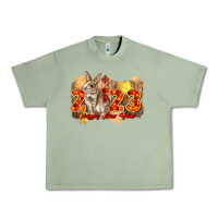 Oil Green chinese new year 2023 rabbit year Urban Heavy Tee - CowGirlArtShop