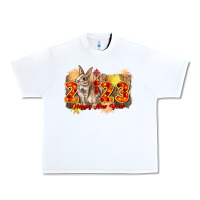 White chinese new year 2023 rabbit year Urban Heavy Tee - CowGirlArtShop