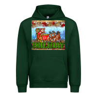 Forest Green holiday and santa. claus Urban Hoodie - AdoDesignShop