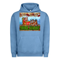 Pigment Pebble Blue holiday and santa. claus Urban Hoodie - AdoDesignShop
