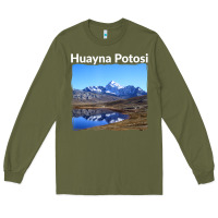 Bolivia Huayna Potosi Mountain Andes Art Long Sleeve Tee | Teevron