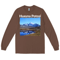 Chestnut Bolivia Huayna Potosi Mountain Andes Art Long Sleeve Tee - trangStudio