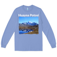 Colony Blue Bolivia Huayna Potosi Mountain Andes Art Long Sleeve Tee - trangStudio