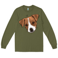 Army Green Jack Russel Long Sleeve Tee - Jasminsmagicworld