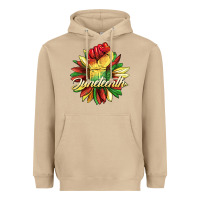 Mushroom juneteenth fist sunflower Heavyweight Hoodie - BarkalooDesign