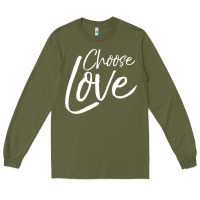 Army Green Cute Christian Joyful Gift Kid'S Choose Joy Long Sleeve Tee - trangStudio