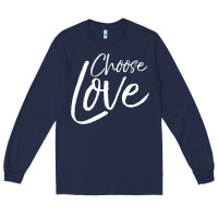Navy Cute Christian Joyful Gift Kid'S Choose Joy Long Sleeve Tee - trangStudio