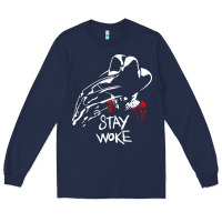 Navy stay woke freddy krueger Long Sleeve Tee - trangStudio