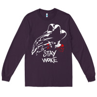 Plum stay woke freddy krueger Long Sleeve Tee - trangStudio