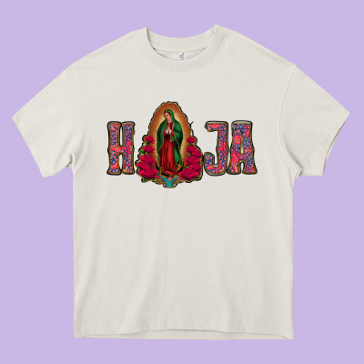 Hija Lady Of Guadalupe Heavy Core Tee Designed By Bettercallsaul