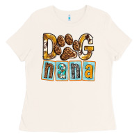 Bone Dog Nana with Paw Ladies Tee - texasbilliewilder
