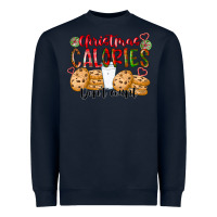 Navy christmas calories dont count Heavyweight Sweatshirt - CowhideDigitalArt