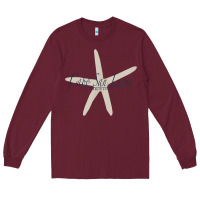Burgundy CABO SAN LUCAS Mexico Souvenir Travel Gift Starfish Long Sleeve Tee - trangStudio
