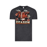 Vintage Black tis the season football halloween Vintage Tee - CowGirlArtShop