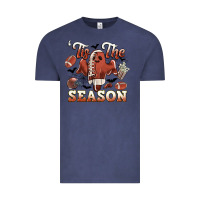 Vintage Denim tis the season football halloween Vintage Tee - CowGirlArtShop