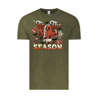 Vintage Olive tis the season football halloween Vintage Tee - CowGirlArtShop
