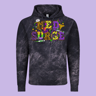 Mardi Gras Med Surge Vintage Hoodie Designed By Howdyjamesfarm