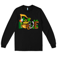 Black St. Patrick's Love and golds Long Sleeve Tee - OliviaCreatesArt
