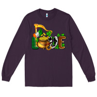 Plum St. Patrick's Love and golds Long Sleeve Tee - OliviaCreatesArt