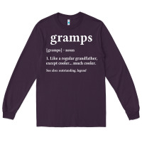 Plum Grandpa Gift for Gramps, Fathers Day Birthday Gift Idea Long Sleeve Tee - trangStudio