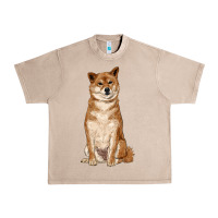 French Oak shiba inu Urban Heavy Tee - RanaPortraitStore