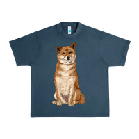 Midnight Navy shiba inu Urban Heavy Tee - RanaPortraitStore