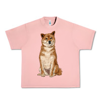 Salmon shiba inu Urban Heavy Tee - RanaPortraitStore