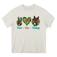 Cream Peace Love Donkeys Heavy Core Tee - Bettercallsaul