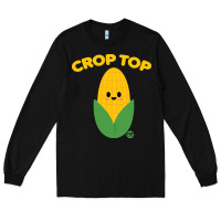 Black corn t  shirt c r o p t o p t  shirt Long Sleeve Tee - trangStudio
