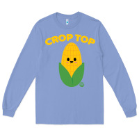 Colony Blue corn t  shirt c r o p t o p t  shirt Long Sleeve Tee - trangStudio
