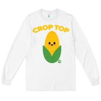 White corn t  shirt c r o p t o p t  shirt Long Sleeve Tee - trangStudio
