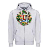 Heather Grey Christmas Jolly Teacher Zipper Hoodie - Artiststas
