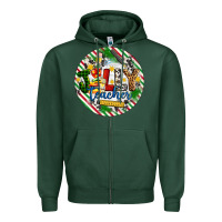 Sports Green Christmas Jolly Teacher Zipper Hoodie - Artiststas
