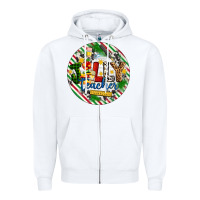 White Christmas Jolly Teacher Zipper Hoodie - Artiststas