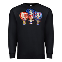 Black usa air balloon gnomies Premium Sweatshirt - BarkalooDesign