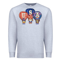 Heather Grey usa air balloon gnomies Premium Sweatshirt - BarkalooDesign