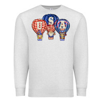 Oatmeal Heather usa air balloon gnomies Premium Sweatshirt - BarkalooDesign