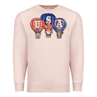 Pale Pink usa air balloon gnomies Premium Sweatshirt - BarkalooDesign