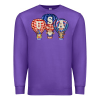 Purple usa air balloon gnomies Premium Sweatshirt - BarkalooDesign
