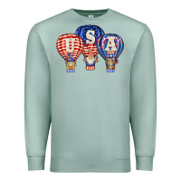 Seafoam usa air balloon gnomies Premium Sweatshirt - BarkalooDesign