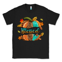 Black Blessed pumpkin Classic Tee - NancyCooperArtShop
