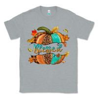 Heather Grey Blessed pumpkin Classic Tee - NancyCooperArtShop
