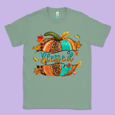 Blessed Pumpkin Classic Tee Designed By Nancycooperartshop