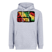 Heather Grey juneteenth Heavyweight Hoodie - BarkalooDesign