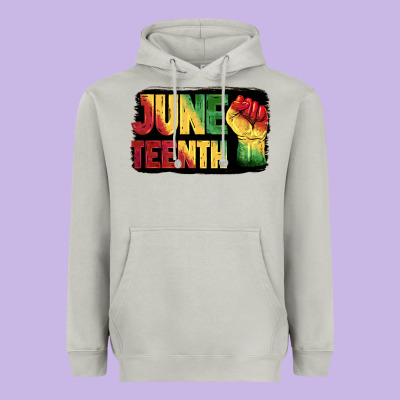 Juneteenth Heavyweight Hoodie Designed By Barkaloodesign