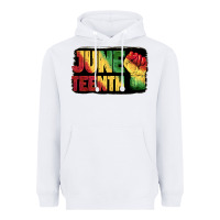 White juneteenth Heavyweight Hoodie - BarkalooDesign